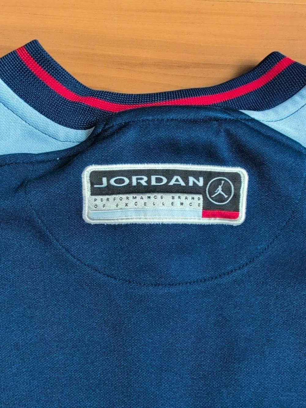 Vtg Jordan Jacket Mens Medium Blue Track Snap Nike Air Embroidered Jumpman 23